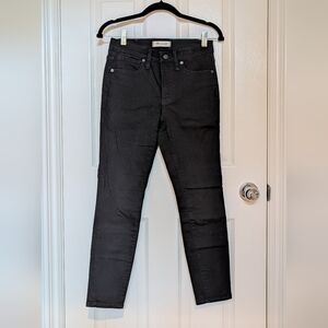 NEVER WORN 9" Madewell Black High Rise Skinny Jeans